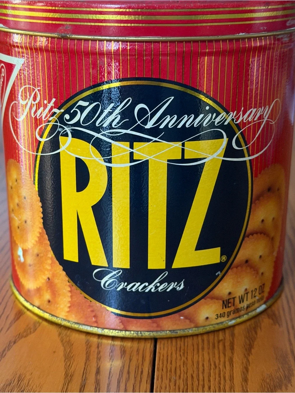 Vintage 1984 Nabisco Ritz Crackers 50th Anniversary Advertising Tin